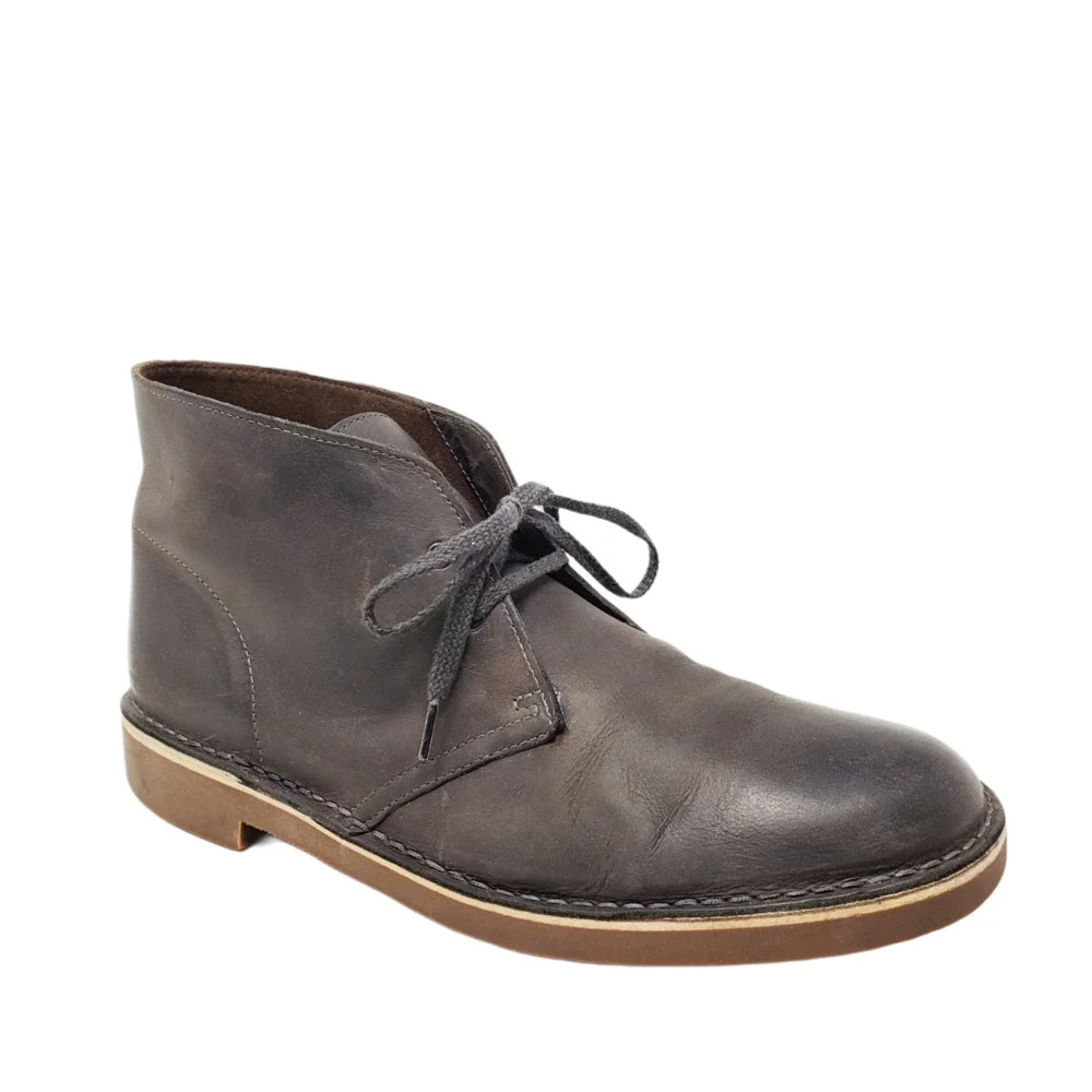Clarks Chukka Ankle Boots Leather Two Eyelet Classic US 10.5 M